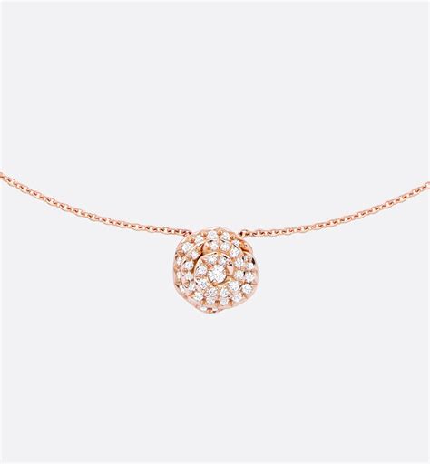 dior pink diamond necklace